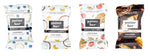 Image of four flavors of 1 oz Whole Food Energy Bars: Blueberry Lemon, Coconut Cashew, Fruit Nut Seed, Cherry Cacao