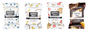 
            
                Load image into Gallery viewer, Image of four flavors of 1 oz Whole Food Energy Bars: Blueberry Lemon, Coconut Cashew, Fruit Nut Seed, Cherry Cacao
            
        