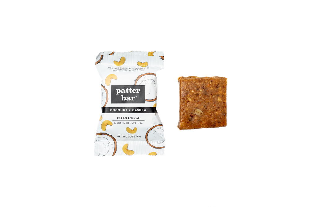 
            
                Load image into Gallery viewer, Image of 1 oz wrapped Coconut Cashew Whole Food Energy Bar
            
        
